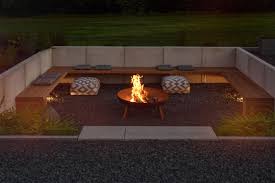 Garten Die Neue Feuerstelle Und Lichtkonzept Im Garten Mxliving