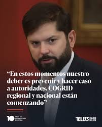 🔴 Tras el terremoto que afectó a la Región de Magallanes, el Presidente  Gabriel Boric a través de su cuenta de X hizo un llamado a la evacuación  del borde costero de