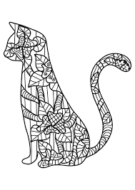 Keep a cat and pumpkin company on a magical night. Coloring Page Cat Free Printable Coloring Pages Img 31408
