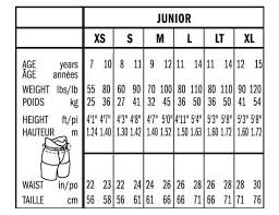 Uncommon Junior Hockey Pants Sizing Chart Bauer Hockey Pants