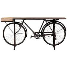 17 Stories Durgin 76 Console Table Wayfair In 2020 Bicycle Decor Homemade Home Decor Console Table