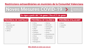 #comunidadvalenciana | a las 0⃣0⃣ horas de este #jueves entran en vigor las nuevas #medidas adoptadas por la generalitat valenciana para frenar los. Toque De Queda A Las Diez Y Cierre De Bares A Las Cinco De La Tarde Love Valencia