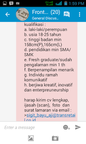 Check spelling or type a new query. Lowongan Kerja Transmart Carefour