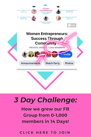 I was able to grow. Free Challenge How To Grow Your Facebook Group Facebook Design Challenges Watch Party