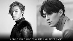 10 Male Idols Who Slay The High Note Game Kpop Guys Idol Actors Actresses