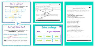 Use Relative Clauses Lesson Ideas And Resource Pack Uks2 Relative Clauses Literacy Lessons Lesson
