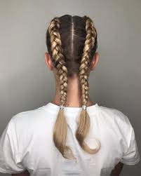Leave most of your hair down either curly or straight and pull back your bangs and front sections in a type of braid. 24 Cute And Easy Hairstyles For School That Anyone Can Do