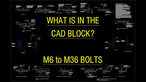 【sensors for factory automation, fa devices, relays, connectors cad data】 you can download the cad data from automation controls cad download. Metric Bolts M6 To M36 Sizes Free Cad Blocks In Dwg File Format