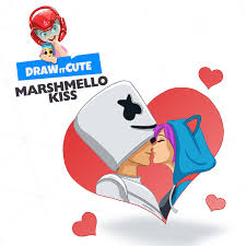 Drop ship dj marshmallow 3d print music men's t shirt short sleeve cartoon edm summer large size buy more than one discount 6xl. How To Draw Marshmello Kiss Valetines Day Joke Draw It Cute