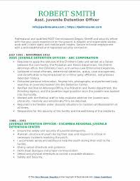 Juvenile Detention Officer Resume Samples Qwikresume
