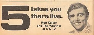 1976 WTVF NASHVILLE,TENNESSEE TV NEWS AD ~ RON KAISER AND THE WEATHER