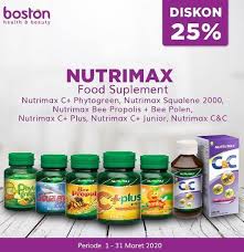 Make sure this fits by entering your model number. Promo Nutrimax Hingga 25 Di Boston Health Beauty Maret 2020 Gotomalls