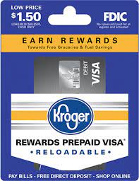 Kroger rewards prepaid visa card. Reloadable Cards Kroger Money Services