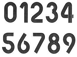 Arabic Numeral Type Font Dekographics Gmbh Number Fonts Numbers Font Lettering Fonts