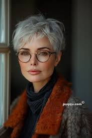 Stunning Pixie Haircuts to Rock Your Gray Hair