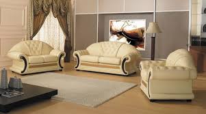 There is nothing out of place or of a different style. Cleopatra Traditional Leather Sofa Set