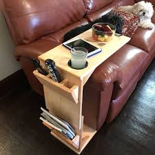 Couch Table With Remote Control Holder Tablet Magazine Rack And Cup Holder Diy Ad Cupholder Couch Tray Couch Table Remote Control Holder