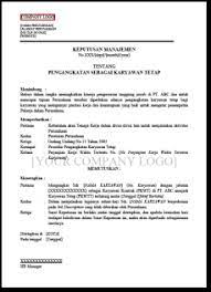 Memberikan kebebasan bagi karyawan untuk menuntut hak kepada perusahaan atau instansi. Contoh Surat Pengangkatan Karyawan Tetap Doc Kumpulan Surat Penting