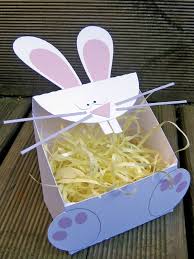 Pour fabriquer le panier, nous avons utiliser notre fameuse assiette en carton (tu pourras retrouver le tuto ici ). Diy Deco De Table Votre Boite Lapin Pour Paques Gabarit Offert Mlle Mirabelle Blogueuse Alsacienne