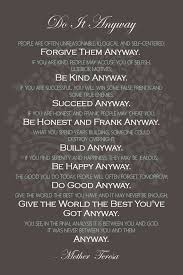Created at 24 x 36 inches, you dont Mother Teresa Quotes Do It Any Way Quotesgram