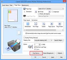 So i can't complete the set up process. Canon Pixma Manuals Mg2500 Series Changing The Print Options