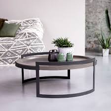 Plus ou moins hautes ou sobres, table basse avec rangement table basse carré, table basse ronde ou rectangulaire, en métal ou en bois, table basse gigogne ou table classique; Table Basse En Metal Et Pierre Bleue 80cm Meuble De Salon