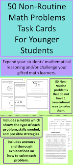 This Is A Collection Of 50 Non Routine Problems Non Routine Math Problems Are Problems That Do Not Have A Conventional Wa Math Problem Solving Math Basic Math
