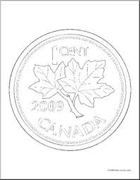 Make this little firetruck coloring page the best! Money Canadian Penny Coloring Page Abcteach