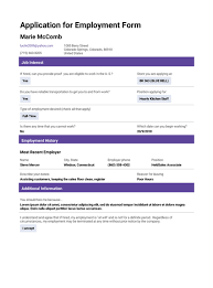 This will ensure that your letter is appropriate and professional, as. Application For Employment Template Pdf Templates Jotform
