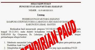 Check spelling or type a new query. Contoh Sk Pendirian Sekolah Dari Yayasan Cara Golden
