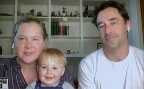 Amy schumer and her husband chris fischer have had a pretty whirlwind relationship. Watch Amy Schumer Apologize To Son Gene For That Name Mishap In Adorable Family Interview Nestia