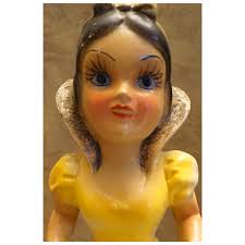 Vintage Snow White Carnival Chalk Figure For Sale
