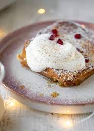 Make Ahead Eggnog Creme Brulee French Toast With Bourbon Whipped Cream Recipe Creme Brulee French Toast How Sweet Eats Eggnog French Toast