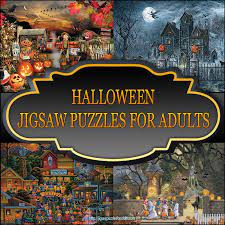 How easy are the halloween puzzles for kids? Halloween Jigsaw Puzzles For Adults Bewitching Spooky Halloween Fun