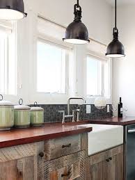 Sleek Countertop On Rough Hewn Cabinets Swoon 3 Desire To Inspire Desiretoinspire Net Rustic Kitchen Contemporary Kitchen Kitchen Design