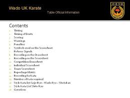 Kiyou shimizu set to shine in kata class on karate's olympic debut, and more tokyo 2020 karate day 1: Wado Uk Table Official Information 2014 World Karate