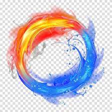 Light Flame Fire And Ice Water And Fire Transparent Background Png Clipart Bingkai Foto Seni Lingkaran