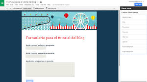 Blog Con Consejos Y Trucos Para Blogueras Como Personalizar Un Formulario De Google Docs Formularios Google Google Docs Blog