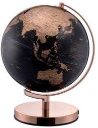 12 5 In Black Gold Globe On Rose Gold Metal Frame Walmart Com In 2020 Rose Gold Rooms Globe Decor Rose Gold Decor
