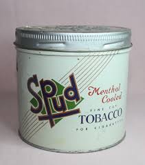 Vintage Spud Menthol Cooled Rock City Tobacco Tin Can Quebec Canada Ebay Tin Can Canning Tin