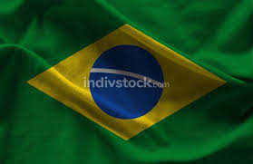 The current brazil flag kept elements of the previous flag, the green background with the gold rhombus and replaced the coat of arms of the empire of brazil. Brazil Flag With Texture On A Background Backgrounds Textures Indivstock
