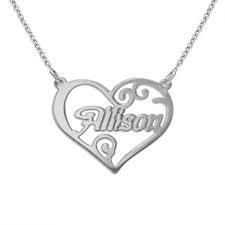 A personalized name necklace makes a special gift a personalized name necklace can make such a special and unique gift. Personalized Jewelry Heart Name Necklace My Name Necklace