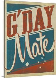 Au G Day Mate Photo Canvas Print Great Big Canvas Vintage Advertisement Canvas Photo Prints Stretch Canvas