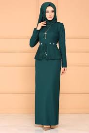 Modaselvim Elbise Pilise Detay Tesettur Elbise Pl864 Zumrut Elbise Moda Kiyafetler Kiyafet