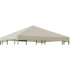Stabiler pavillon rimin 3xmeter, stahlgestell, dach wasserdicht ecrufarben. Ersatzdach Fur Metall Und Alupavillon 3x3 Meter Ecru Wasserdicht Pvc Beschichtet