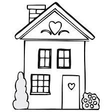 Dibujos en blanco y negro para pintar. Dibujos De Casas Para Imprimir Y Colorear Colorear Imagenes