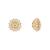 Diamond Stud Yellow Gold Round Diamond Earrings