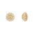 Diamond Stud Yellow Gold Round Diamond Earrings