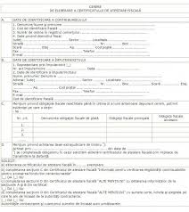 Depuneţi cererea pentru eliberarea certificatului de atestare fiscală online pentru a depune cererea de eliberare a certificatului de atestare fiscală accesaţi platforma digitală, introduceţi datele de autentificare, intraţi la certificate fiscale şi urmaţi instrucţiunile. Ordin Nr 2618 Din 6 Octombrie 2011 Pentru Modificarea Si Completarea Ordinului Ministrului FinanÅ£elor Publice Nr 752 2006 Privind Aprobarea Procedurii De Eliberare A Certificatului De Atestare FiscalÄƒ Pentru Persoane Juridice Si Fizice