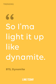 Ini Lirik Lagu Dynamite Bts Beserta Terjemahan Bahasa Indonesianya Bts Suga Entertaining
